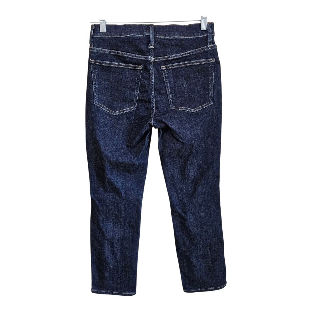 J. CREW Women's Petite 28 28P Vintage Straight Jeans Dark Blue 28 X 25.5 - Picture 7 of 8